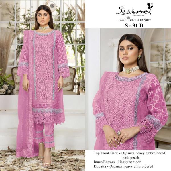 Serene S 91 Organza Pakistani Salwar Suits Collection